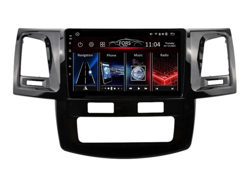 Штатна магнітола FORS.auto М300 для Toyota Hilux (3+32Gb, 9", Auto AC) 2011-2015