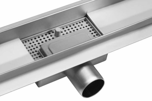 Трап напольный из нержавеющей стали FALA WET-DRY; 70х 7х 2 см3 сифон-52 мм [6]