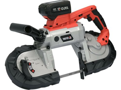 Пила ленточная по металлу аккумул-18В YATO 4Агод, полот 14 зуб/1", 1140х12.7х0.6 мм, диап-127х127 мм