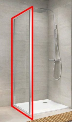 Боковая Панель Koller Pool 800x1900 мм стекло Grape S80G