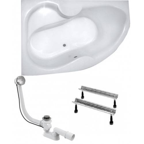 Ванна Koller Pool Montana 150 L + сифон + ножки (MONTANA150X105L+WBW0001+B70CМMA-57)