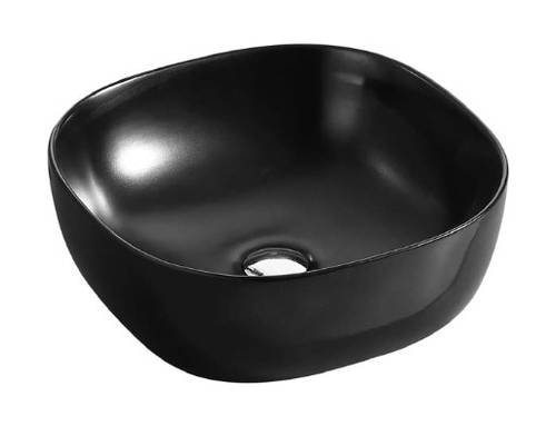 Умывальник на столешницу Koller Pool ROUND 410х410 мм, черный матовый (RN-0410-WB-MB)