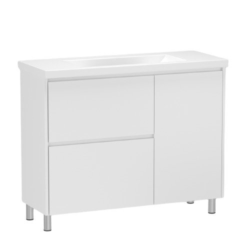 Тумба с умывальником RJ FORMA-ХО 80см, белая (RJFU013-0180WHSET(RJFU013-0180WH+K32-004-BOX))