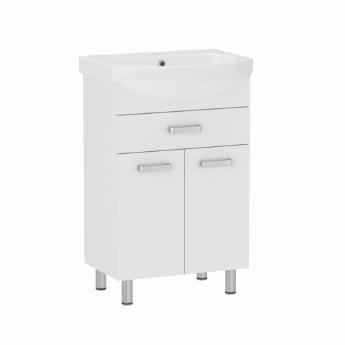 Тумба с умывальником RJ ROFT-B 60см, белая (RJFU009-0160WHSET(RJFU009-0160WH + 101960UA))