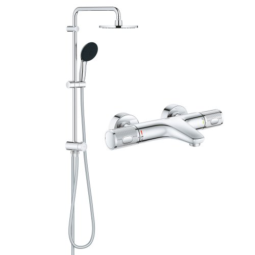 Душевая Система Grohe Quickfix Vitalio Start 200 Flex с термостатическим смесителем для ванны Grohe QuickFix Precision Feel 34788000