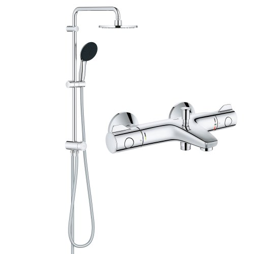 Душевая система Grohe Quickfix Vitalio Start 200 Flex с термостатическим смесителем для ванны Grohe Grohtherm 800 34567000