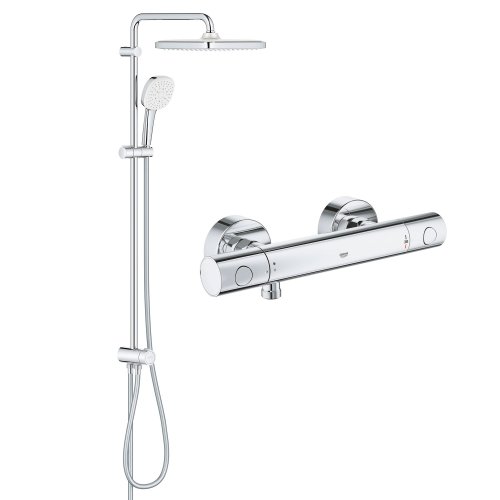 Душевая система Grohe Tempesta System 250 Cube Flex с термостатическим смесителем для душа QuickFix Precision Get 34773000