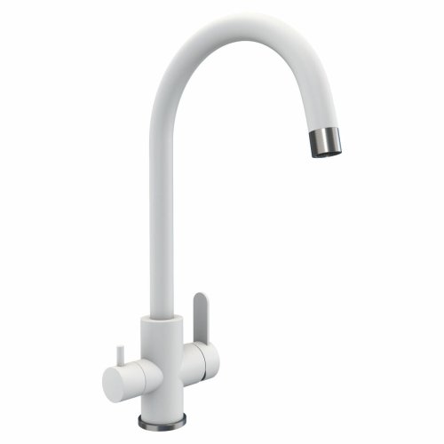 Смеситель под фильтр Platinum 8204 HDF (Белый)