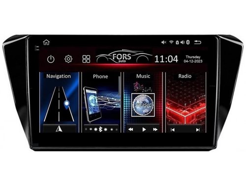 Штатна магнітола FORS.auto FS 6 MAX для Skoda Superb (6+128Gb, 10") 2016-2019
