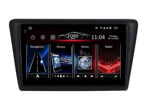 Штатна магнітола FORS.auto FS 4 MAX для Skoda Rapid (4+32Gb, 9") 2013-2017