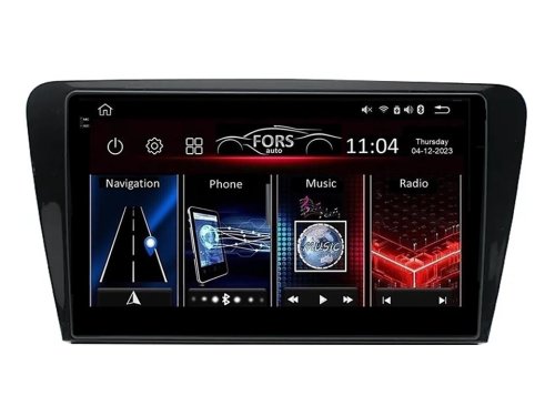 Штатна магнітола FORS.auto FS 4 MAX для Skoda Octavia (4+32Gb, 10") 2013-2017