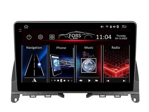 Штатная магнитола FORS.auto FS 4 PRO для Mercedes-Benz C-Class W204 (4+64Gb, 9") 2007-2014