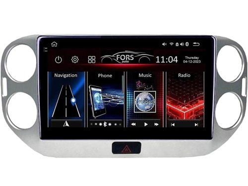 Штатна магнітола FORS.auto FS 6 MAX для Volkswagen Tiguan (6+128Gb, 9") 2010-2015