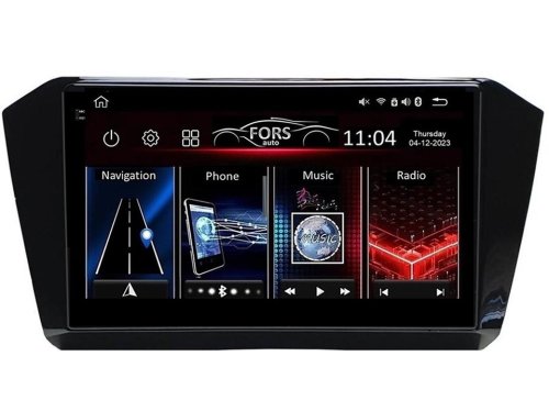 Штатная магнитола FORS.auto FS 4 MAX для Volkswagen Passat B8 (4+32Gb, 10") 2014-2019
