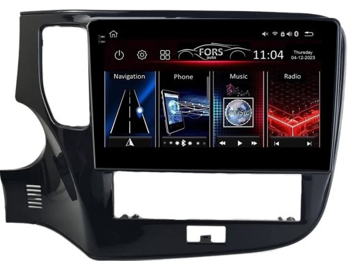 Штатна магнітола FORS.auto FS 6 MAX для Mitsubishi Outlander (6+128Gb, 10") 2018-2021