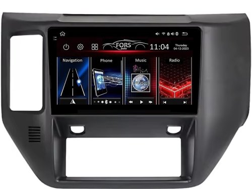 Штатна магнітола FORS.auto FS 4 MAX для Nissan Navara (4+32Gb, 9") 2011-2015
