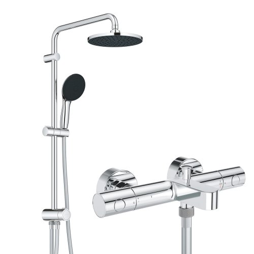 Термостат для ванны Grohe Precision Get + Душевая система Vitalio System 200 Flex (UA202907TR)
