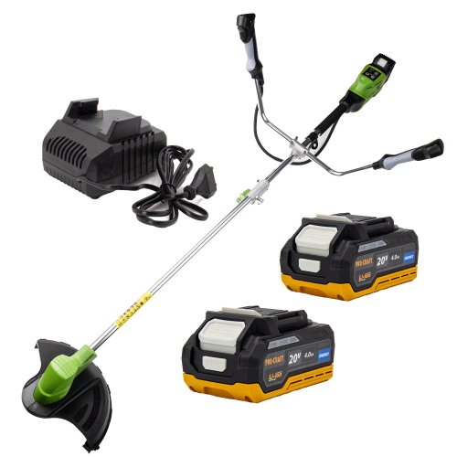 Аккумуляторный триммер Procraft PTA30 + 2 акб 4Ач ENERGY+ ЗП charger20/1