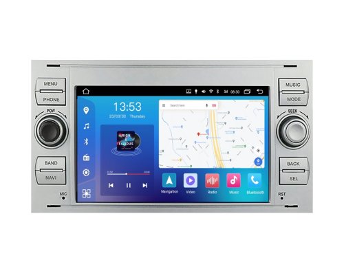 Штатна магнітола FORS.auto FS 2 PRO-FDSK Ford Focus/Mondeo/S-Max/C-Max/Kuga/Fiesta/Fusion (2+32Gb, 7", silver) 2005-2011