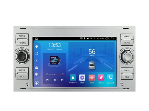 Штатна магнітола FORS.auto FS 2 ULTRA-FDSK Ford Focus/Mondeo/S-Max/C-Max/Kuga/Fiesta/Fusion (2+32Gb, 7", silver) 2005-2011