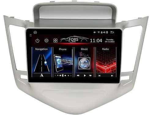 Штатная магнитола FORS.auto FS 4 PRO для Chevrolet Cruze (4+64Gb, 9", Silver) 2008-2011
