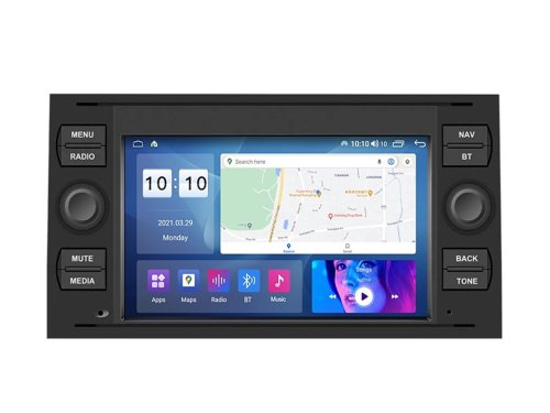 Штатная магнитола FORS.auto M200 Ford Focus/Mondeo/S-Max/C-Max/Kuga/Fiesta/Fusion (7 inch, 2+32Gb, black) 2007-2011