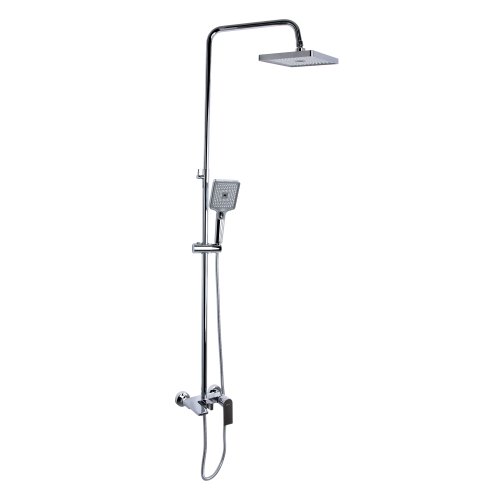 Душевая система универсальная Qtap Aries на три потребителя (с изливом) QTARI111CRM45560 Chrome