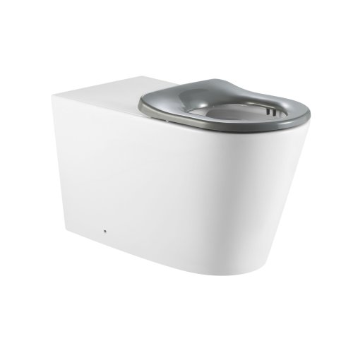 Унитаз напольный Qtap Freedom инклюзивный безбачковый Rimless безобедочный с сиденьем Soft-close WHITE QT22223368W