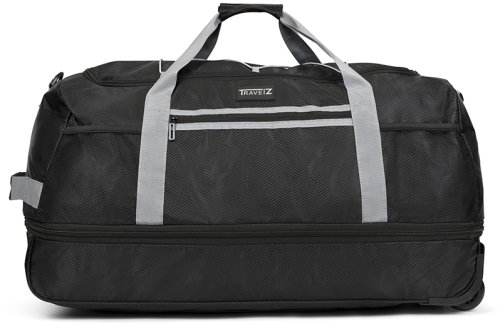 Сумка дорожная на колесах TravelZ Wheelbag Doubleloader foldable black 80(95)L (603096)
