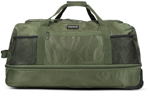 Сумка дорожня на колесах TravelZ Wheelbag Doubleloader foldable green 80(95)L (603097)