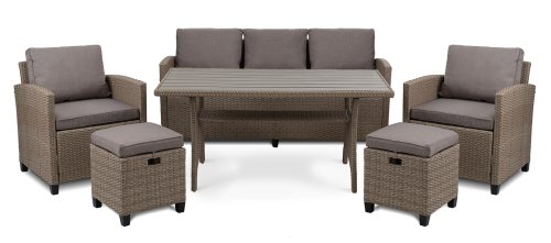 Комплект садовой мебели Di Volio Genova Бежевый/Светло-серый