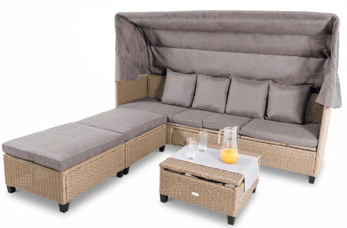 Комплект садовой мебели Di Volio Luca бежево-серый