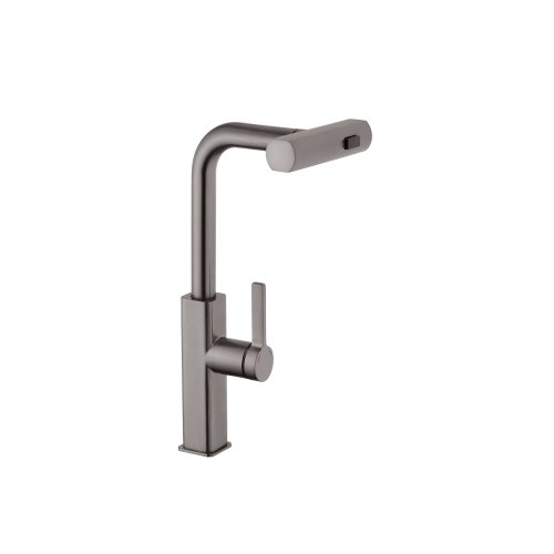 Смеситель для кухни с выдвижным изливом Kroner KRP Edelstahl Klassisch - PVD03918