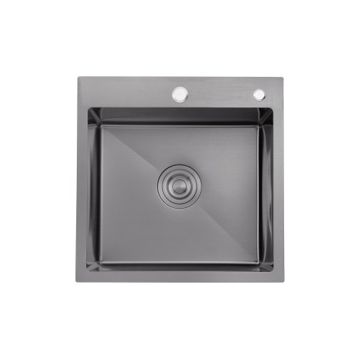 Кухонная мойка Kroner KRP Schwarze - 4545HM PVD (3.0/1.0 мм)