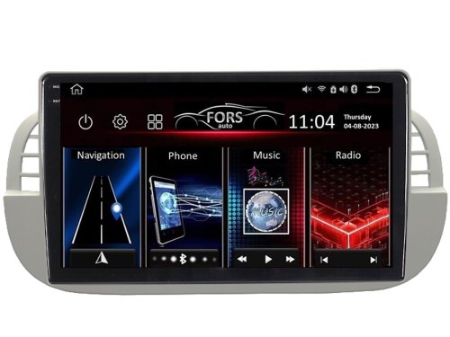 Штатная магнитола FORS.auto FS 2 PRO для Fiat 500 (2+32Gb, 9") 2007-2015