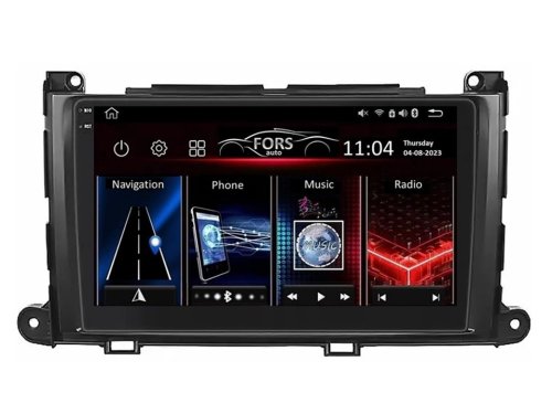 Штатна магнітола FORS.auto FS 2 PRO для Toyota Sienna (2+32Gb, 9") 2011-2014