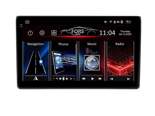 Штатная магнитола FORS.auto FS 4 MAX Qled для Audi A4 (4+32Gb, 9") 2000-2009