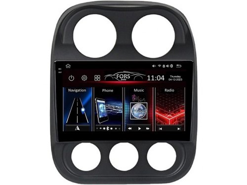 Штатная магнитола FORS.auto FS 4 MAX QLed для Jeep Compass (4+32Gb, 10") 2010-2016