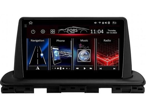 Штатная магнитола FORS.auto FS 4 MAX Qled для Kia Cerato (4+32Gb, 9") 2018-2021