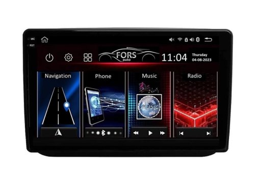 Штатная магнитола FORS.auto FS 4 MAX для Skoda Fabia (4+32Gb, 10", black) 2007-2014