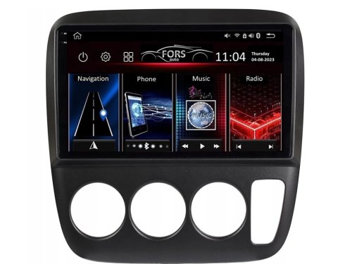 Штатна магнітола FORS.auto FS 4 PRO для Honda CRV (4+64Gb, 9") 1995-2001