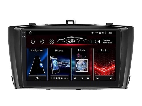 Штатная магнитола FORS.auto FS 4 PRO для Toyota Avensis (4+64Gb, 9", black) 2011-2015