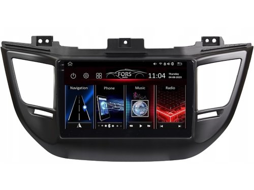 Штатная магнитола FORS.auto FS 4 PRO для Hyundai Tucson (4+64Gb, 9", black) 2015-2017