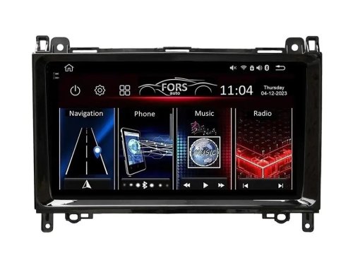 Штатная магнитола FORS.auto FS 4 PRO для Mercedes-Benz B200/A-Class (W169)/B-Class (W245) (4+64Gb, 9") 2004-2012