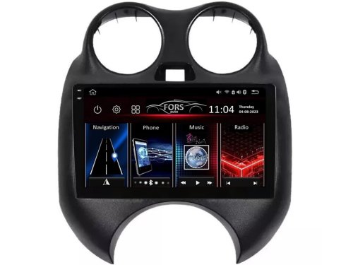 Штатная магнитола FORS.auto FS 4 PRO для Nissan March (4+64Gb, 9") 2010+