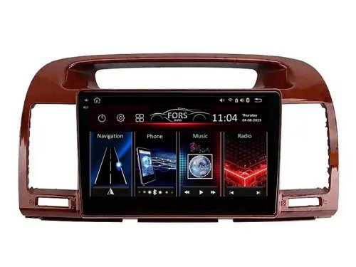 Штатная магнитола FORS.auto FS 4 PRO для Toyota Camry (4+64Gb, 9", wooden) 2000-2006