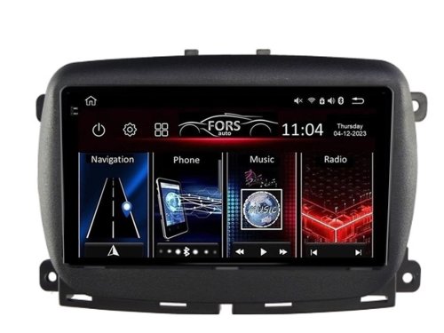 Штатная магнитола FORS.auto FS 6 MAX для Fiat 500 (6+128Gb, 9") 2015+