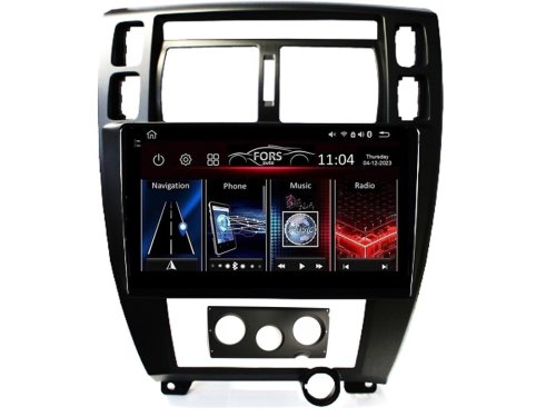 Штатная магнитола FORS.auto FS 6 MAX для Hyundai Tucson (6+128Gb, 10", black) 2006-2014