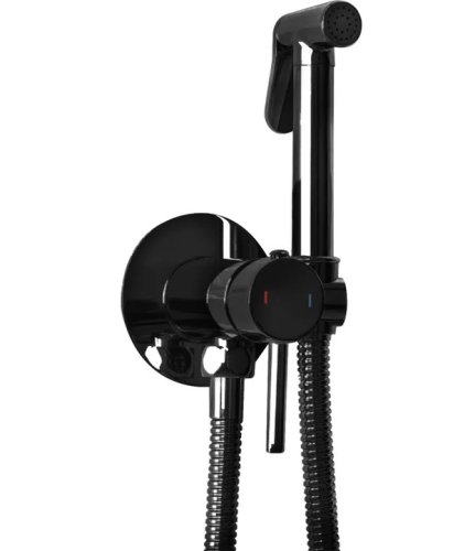 Набор гигиенического душа REA LOOP BLACK GLOSSY черный *