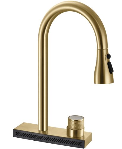 Змішувач для кухні REA CONOR BRUSHED GOLD матове золото